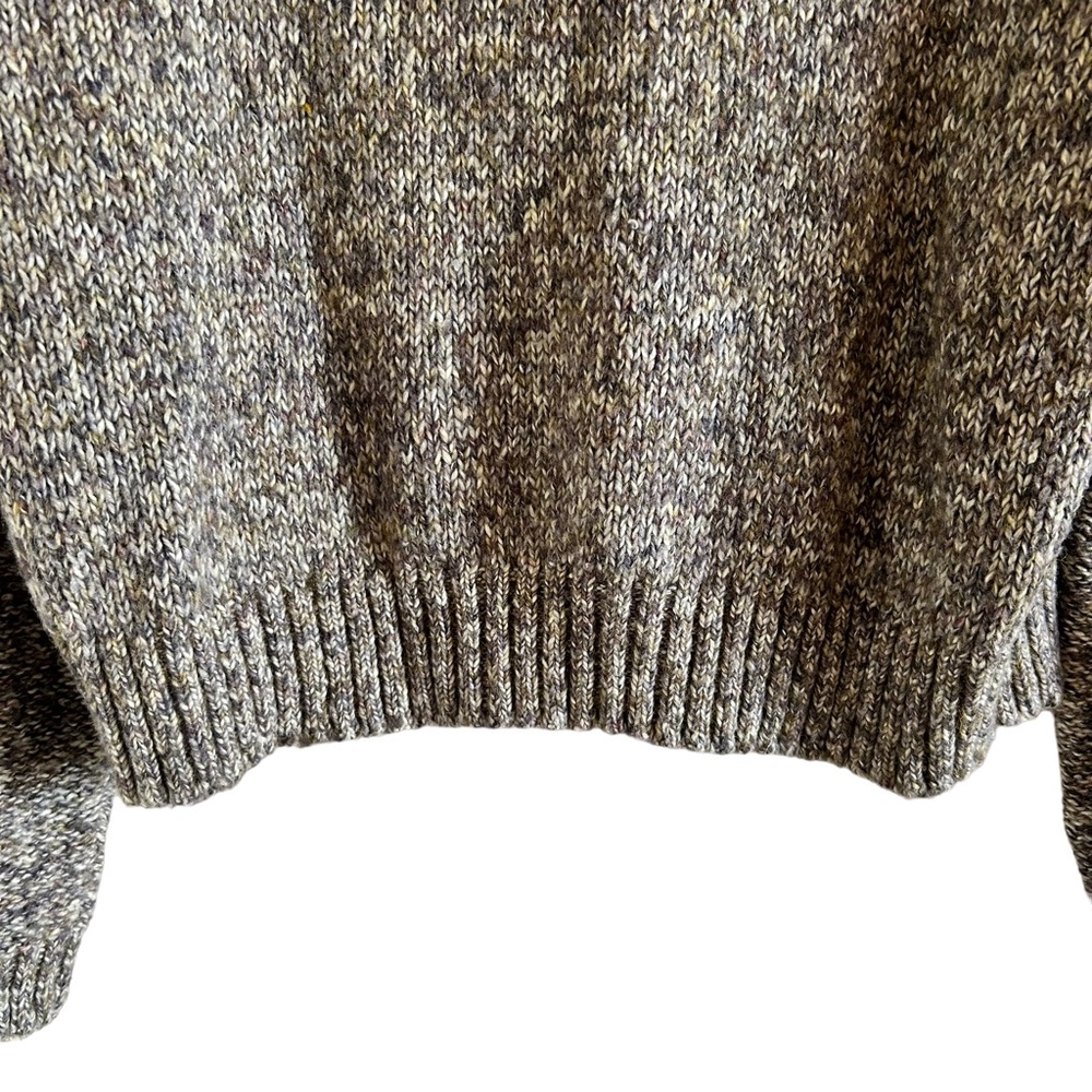 Simon's Cable Knit Medium Tweed Crewneck Sweater - Picture 6 of 8